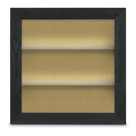 United Visual Products Outdoor Enclosed Combo Board, 42"x32", Gold Frame/Green & Pearl UVCB4232ODG-GREEN-PEARL